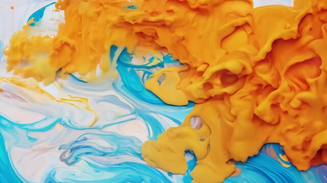 Abstract impressionist painting with textured brushstrokes, vibrant pastel and bold colors blending dynamically on canvas