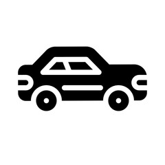electric car glyph icon