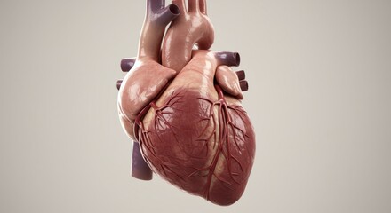 Naklejka premium 3D Digital Illustration of a Human Heart
