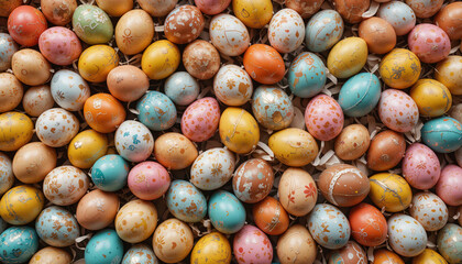 Fototapeta premium Colourful Easter eggs background wallpaper