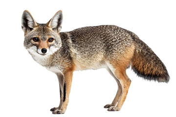 Fototapeta premium Desert Fox Portrait Against Black Background