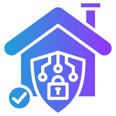 Smart Systems glyph gradient icon