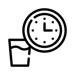 water intake line icon