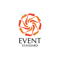A clean and professional logo design symbolizing standard-setting event management with a strong and trustworthy brand identity.