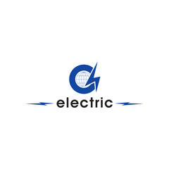Modern electric power concept logo inspired by Celtic patterns.