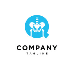 Letter Q Pelvic Surgery Logo Icon Vector