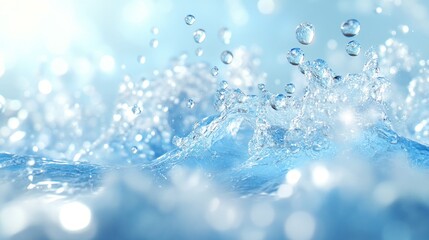 Fototapeta premium Sparkling Water Splashing