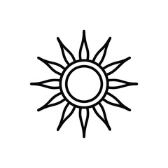 sun symbol vector illustration