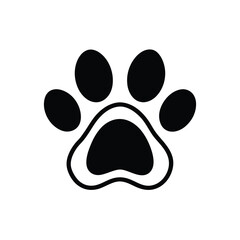 dog paw print vector illustration