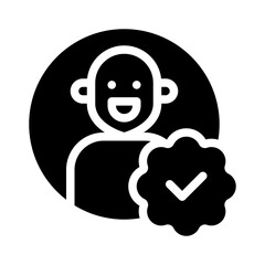 verified glyph icon