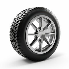 A bold illustration showcasing a rubber tire tread in a di cut style, set against a clean, white backdrop for clarity.