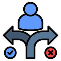 Decision Icon Element For Design