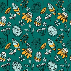 Easter eggs seamless spring pattern for wrapping paper and fabrics