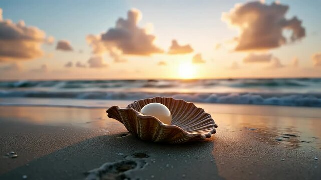 sea shell on the beach