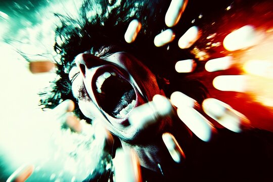 Hallucination - due to benzodiazepines withdrawal: abstract image of well-being. Metaphorical benzodiazepines withdrawal emotions of a mental illusion. Medical research. Illness symptoms.