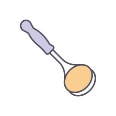LADLE vector icon stock illustration