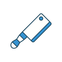 BUTCHER KNIFE  vector icon stock illustration