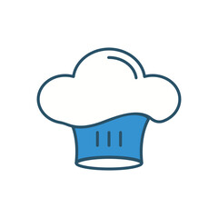 CHEAF HAT vector icon stock illustration