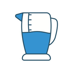 MEASURING CUP vector icon stock illustration
