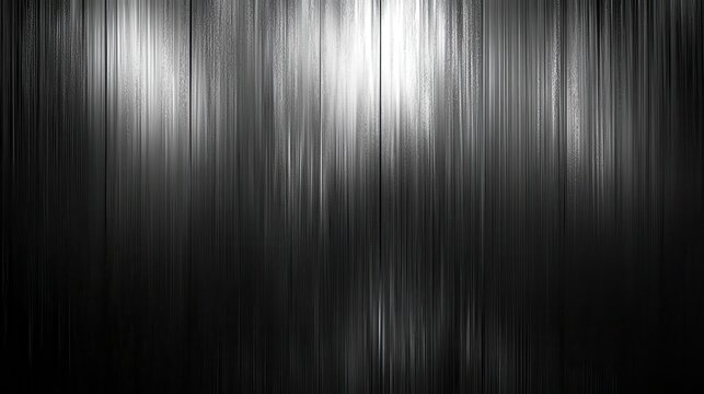 Abstract black and white vertical lines texture with shimmering light effects
