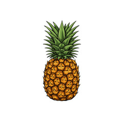 Fototapeta premium pineapple isolated on white