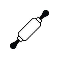 ROLLING PIN vector icon stock illustration