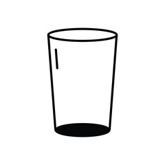 GLASS vector icon stock illustration