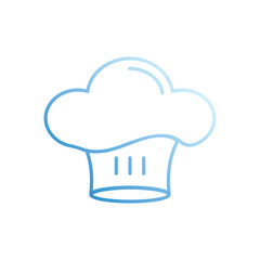 CHEAF HAT vector icon stock illustration