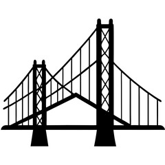 Obraz premium Golden Gate Bridge in San Francisco with ocean and city skyline in the background