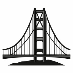Golden Gate Bridge in San Francisco with ocean and city skyline in the background
