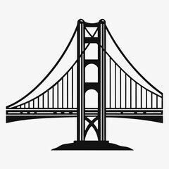 Golden Gate Bridge in San Francisco with ocean and city skyline in the background