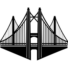 Golden Gate Bridge in San Francisco with ocean and city skyline in the background