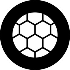 Fototapeta premium Soccer Ball Icon Style