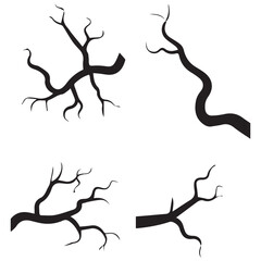 Obraz premium Cracked Ground Silhouettes