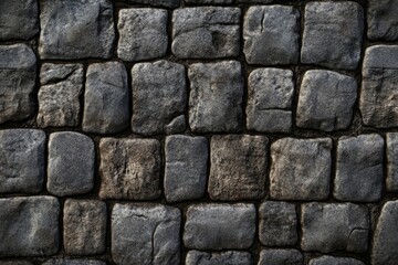 Obraz premium Dark stone wall texture with natural patterns. AI generated