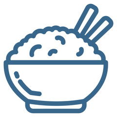 Rice Bowl Icon Element For Design