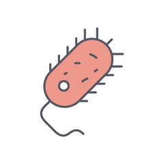 Bacteria  vector icon stock illustration