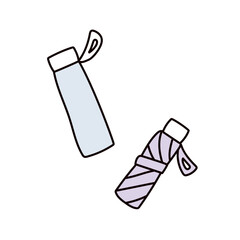 折り畳み傘のイラスト