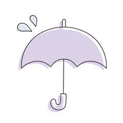 シンプルな傘のイラスト