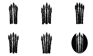 Asparagus silhouette vector