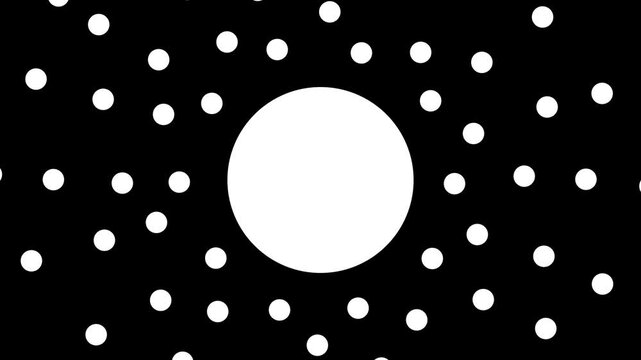 Digital dots circle in center