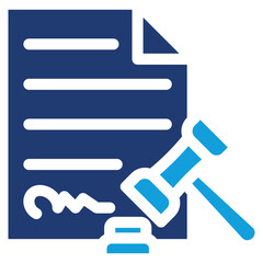 Legal Document Icon Element For Design