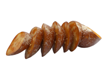 "Rotten Banana Sliced and Isolated on White Background – Decayed Fruit Texture, Organic Waste Concept"


