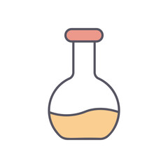 Flask  vector icon stock illustration