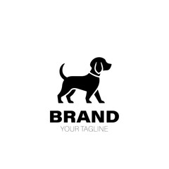 Dog Walking Logo. Dog Walking Logo Design. Dog Walking Logo Brand. Dog Walking Logo Vector Design Isolated on White Background