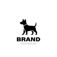 Dog Walking Logo. Dog Walking Logo Design. Dog Walking Logo Brand. Dog Walking Logo Vector Design Isolated on White Background