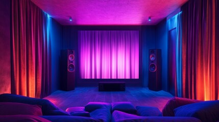 Creating a luxurious movie room home cinema visual design elegant environment intimate space velvet mood