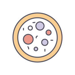 Petri Dish vector icon stock illustration