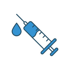 Syringe  vector icon stock illustration