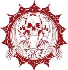 create unique custom vintage illustration 